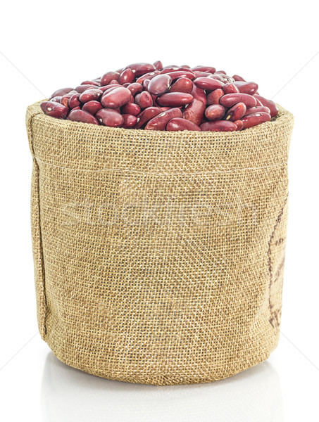Kidney beans in Sacks fodder on white background Stock photo © stoonn