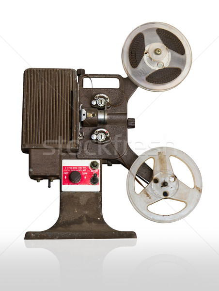Analog film projektor biały technologii Zdjęcia stock © stoonn