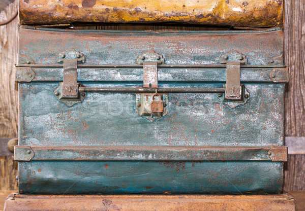 Old metal  treasure chest   Stock photo © stoonn