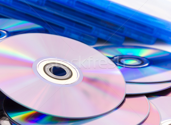 Close up compact discs (CD/DVD) Stock photo © stoonn