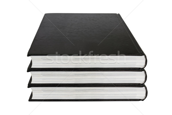 Negru carte izolat alb fundal educaţie Imagine de stoc © stoonn