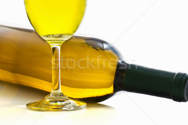 Bottles and glasses of wine Stock photo © stoonn