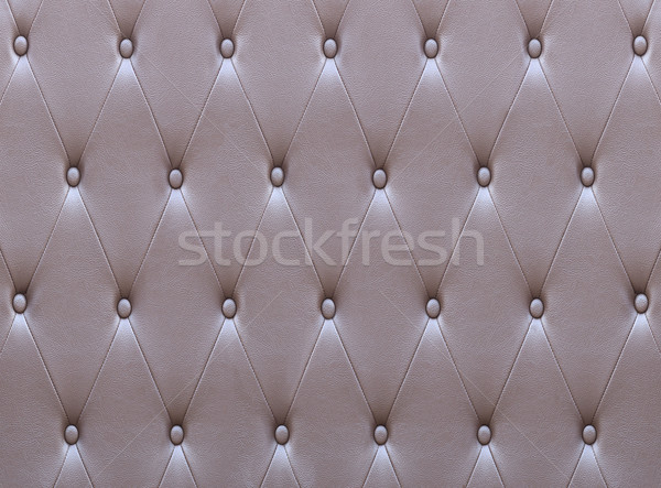 Stock photo: Pattern of brown leather seat upholstery