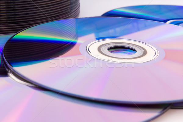Closeup compact discs Stock photo © stoonn