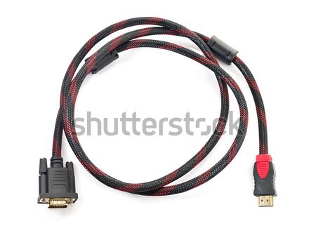Voiture batterie câbles blanche Aller rouge [[stock_photo]] © stoonn