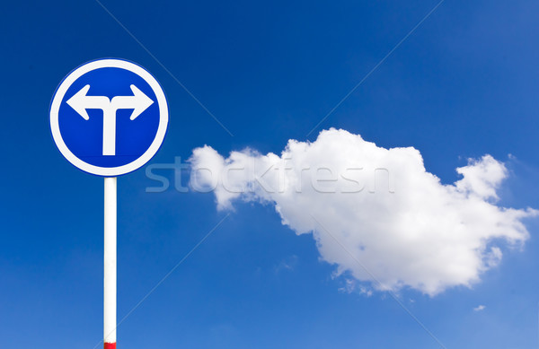 Curved Road Traffic Sign Stock photo © stoonn