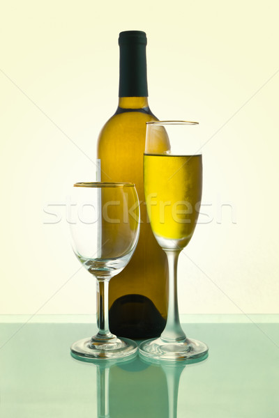  Bottles and glasses of wine Stock photo © stoonn