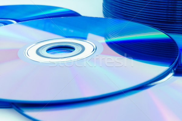 Closeup compact discs (CD/DVD) Stock photo © stoonn