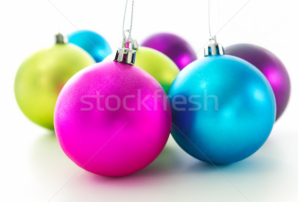 Navidad establecer blanco belleza verde Foto stock © stoonn