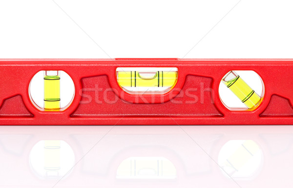 Red spirit level with shadow Stock photo © stoonn