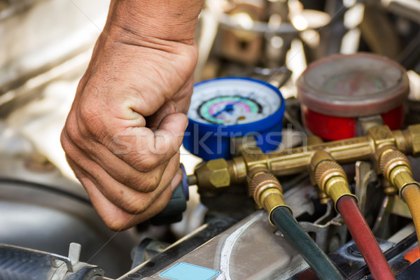 Stock photo: Repaired air car components
