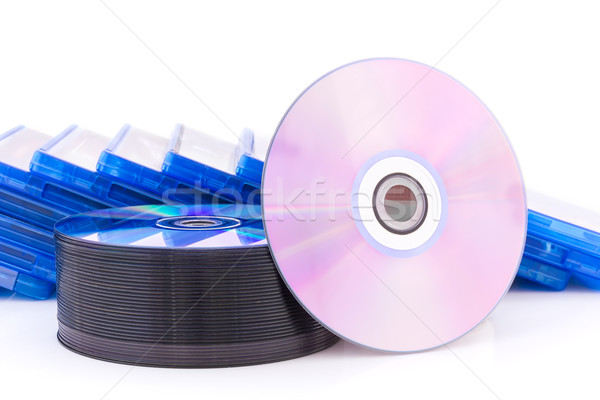 DVD/CD box with discs Stock photo © stoonn
