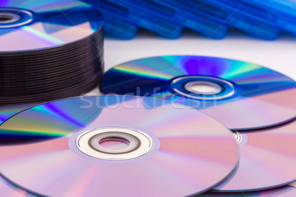 Closeup compact discs Stock photo © stoonn