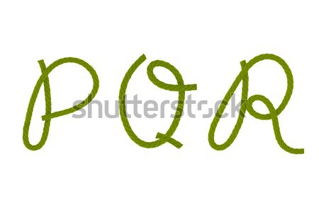 Foto stock: Verde · fibra · cuerda · forma · carta · madera