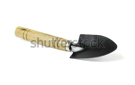 Steel shovel with a wooden handle Stock photo © stoonn