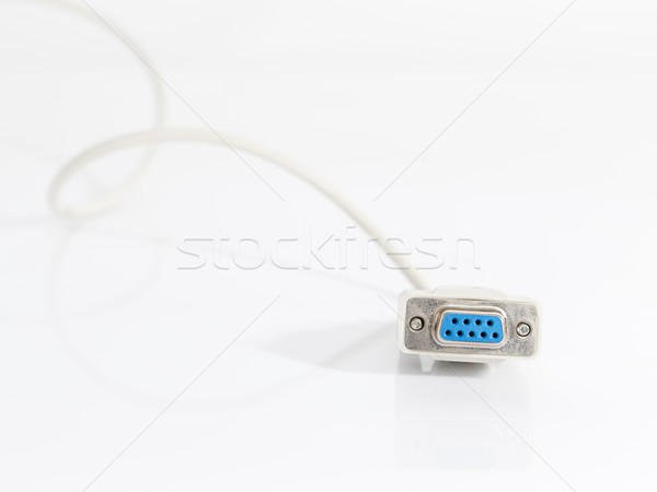 VGA cables connector with white cord Stock photo © stoonn