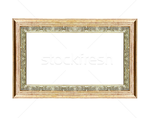 Empty wooden vintage frame Stock photo © stoonn