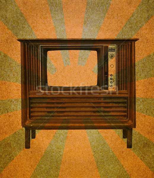 Vintage television Stock photo © stoonn