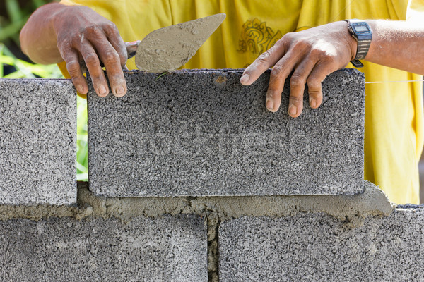 Bricklayer  Stock photo © stoonn