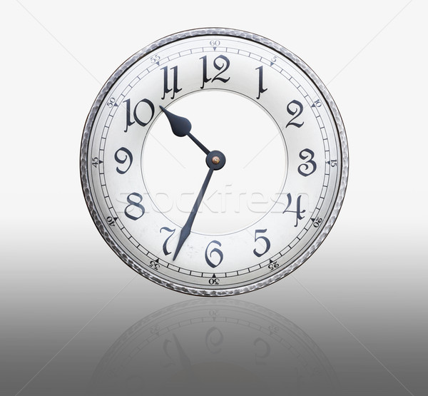 Stock photo: Face old wall clock