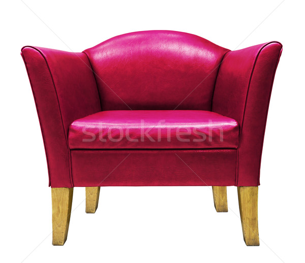 Red armchair isolated Stock photo © stoonn