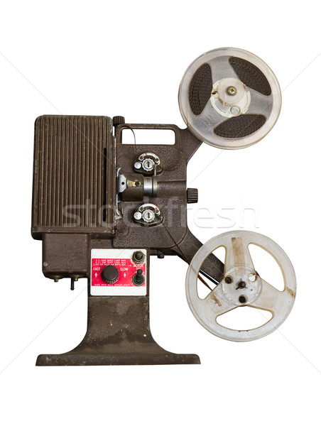 Analog film projektor biały technologii Zdjęcia stock © stoonn