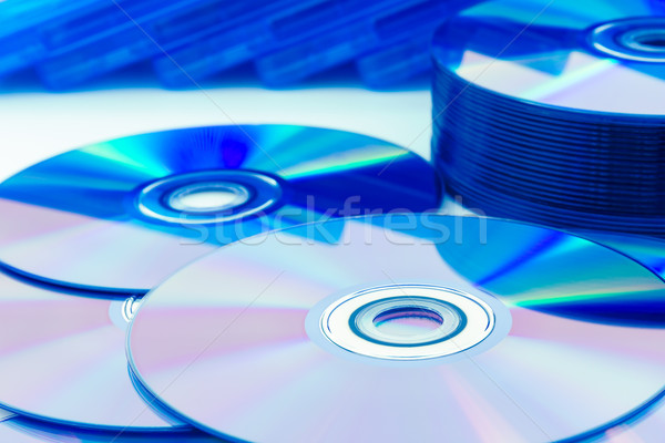 Closeup compact discs (CD/DVD) Stock photo © stoonn
