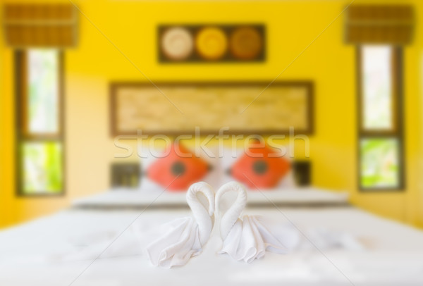 Blurred image interior of  bedroom Stock photo © stoonn