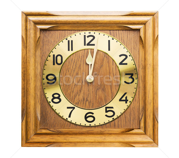 Vechi perete ceas antic lucrat manual proiect Imagine de stoc © stoonn