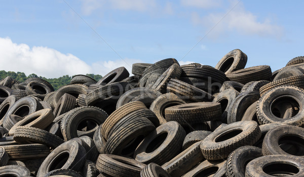 Alten Reifen Heap Recycling Anlage Thailand Stock foto © stoonn