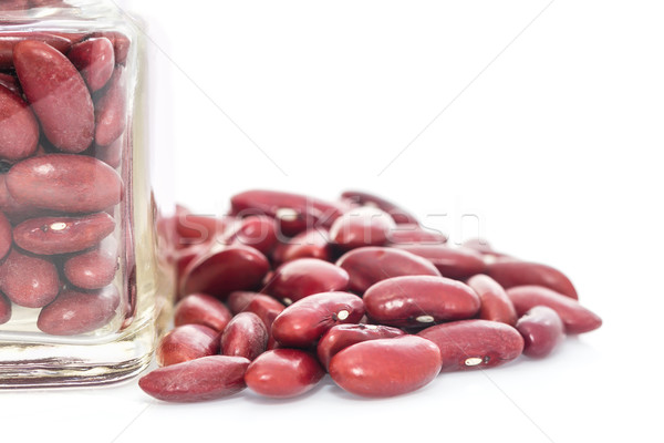 Bottle of dry Kidney beans Stock photo © stoonn