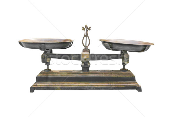 Antique iron scale Stock photo © stoonn