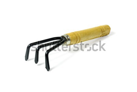 Steel rake and shovel with a wooden handle Stock photo © stoonn
