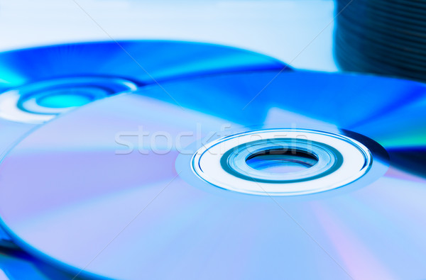 Closeup compact discs (CD/DVD) Stock photo © stoonn