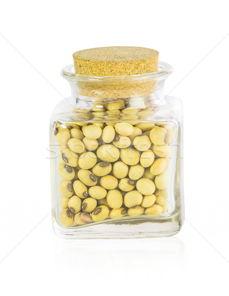 Bottle full of Soybeans  Stock photo © stoonn