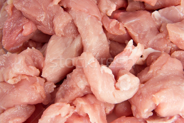 Closeup of cuts of pork meat Stock photo © Stootsy