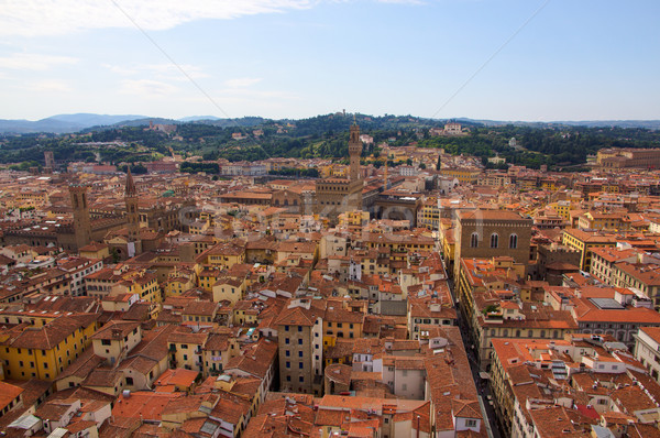 View over Firenze with towers Stock photo © Stootsy