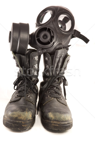 Boots and gasmask Stock photo © Stootsy