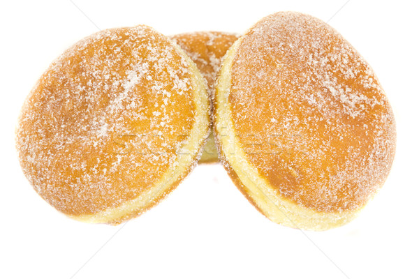 Gelei donuts foto drie witte verjaardag Stockfoto © Stootsy