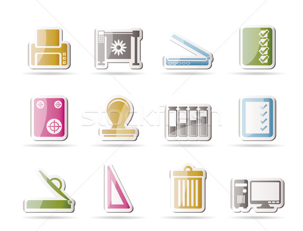 Print industry Icons  Stock photo © stoyanh