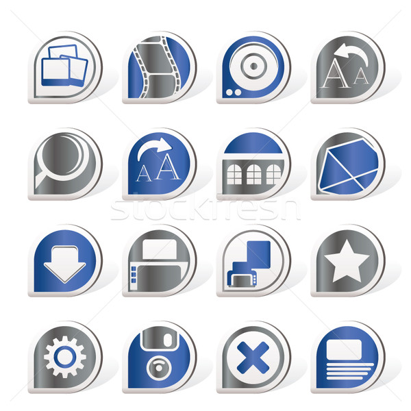 Internet and Website Icons Stock photo © stoyanh