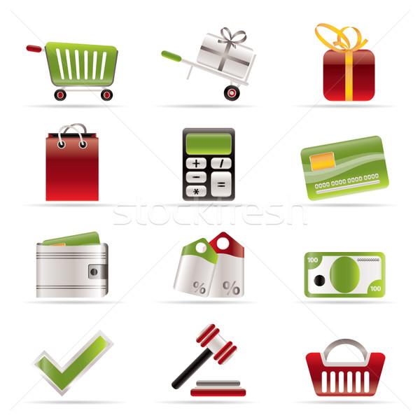 Online shop icons  Stock photo © stoyanh