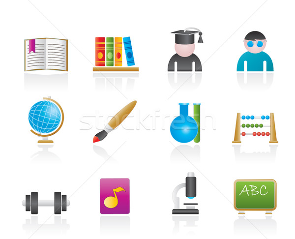 school and education icons  Stock photo © stoyanh