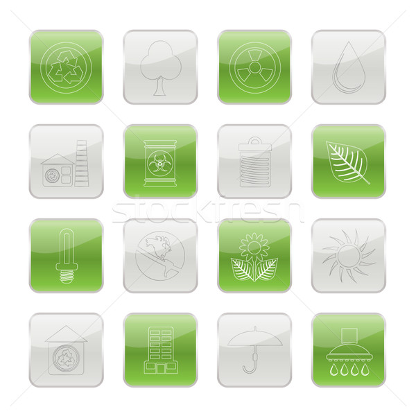 Ecology and nature icons Stock photo © stoyanh