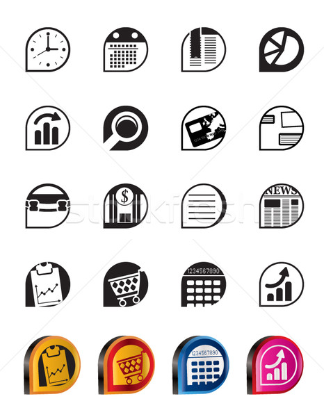 Simple Business and Office  Internet Icons - Vector Icon Set  Stock photo © stoyanh