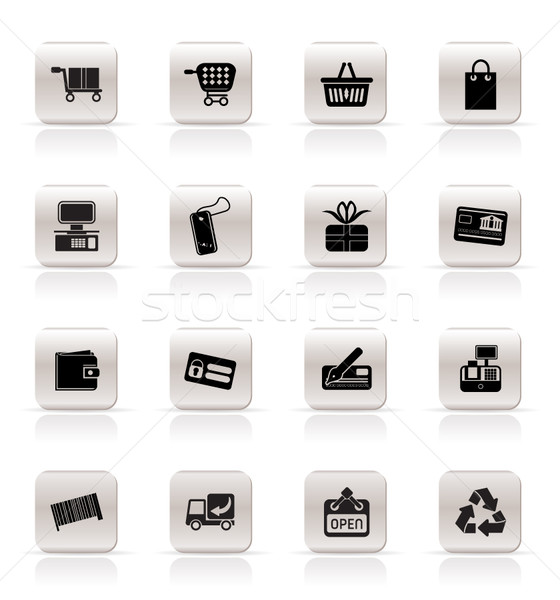 Stock photo: Simple Online Shop icons  