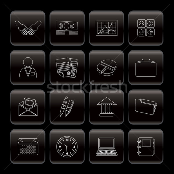 Line Business and office icons  Stock photo © stoyanh