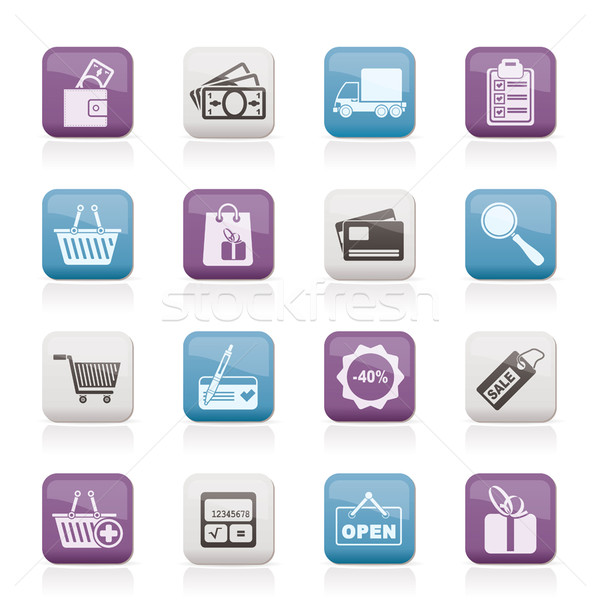 Shopping and website icons  Stock photo © stoyanh