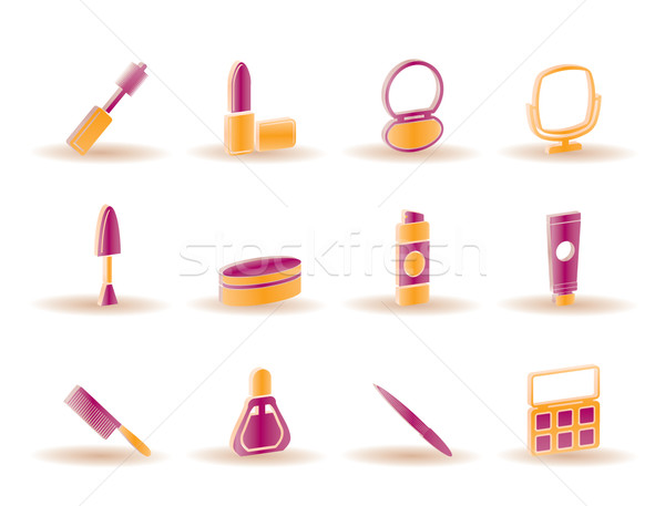 cosmetic and make up icons  Stock photo © stoyanh
