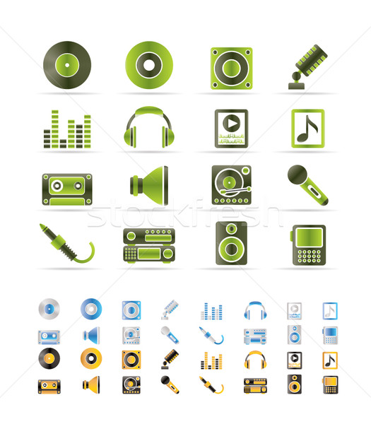 Music and sound icons  Stock photo © stoyanh